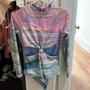 Mara Hoffman long sleeve rash guard L